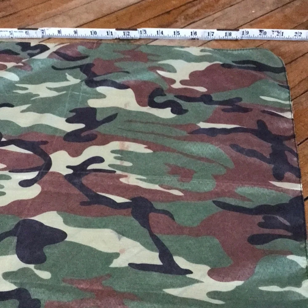 Camo Square‎ Scarf in Olive Green & Brown